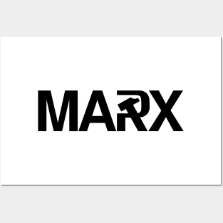 marx hammer sickle Posters and Art